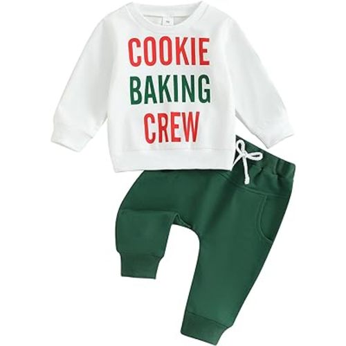 Adobabirl Toddler Baby Halloween Outfit Boy Girl Pumpkin Patch Crew Sweatshirt and Pants Set Halloween Fall Baby Clothes