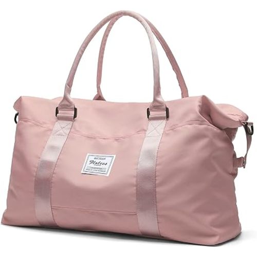 HYC00 Travel Duffel Bag,Carry-on Overnight Weekender Bags for Women,Sports Tote Gym Bag with Wet Pocket