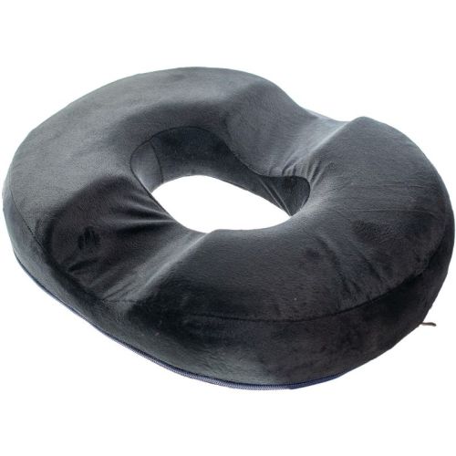 5 Star Super Deals Orthopedic Donut Seat Cushion Memory Foam Cushion – Tailbone & Coccyx Memory Foam Pillow Pain Relief For Hemorrhoids - Brown