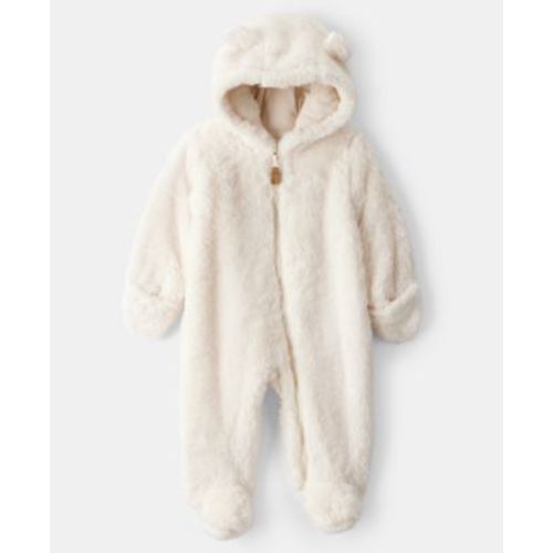 Baby Boys or Baby Girls Long Sleeve Hooded Jumpsuit