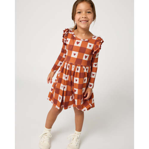 Harvest Hearts Flutter Skater Dress