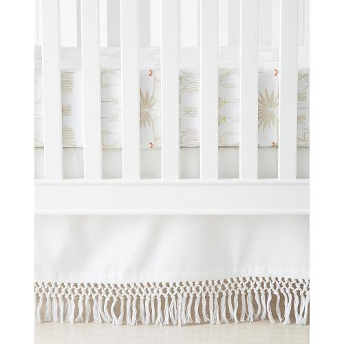 Macramé Crib Skirt | Serena and Lily