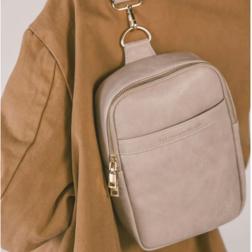 MAUVE MINI MAE DIAPER BAG