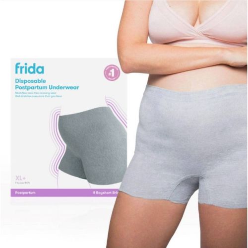 Frida Mom Disposable Postpartum Underwear Boy Shorts Briefs - XL+ - 8ct