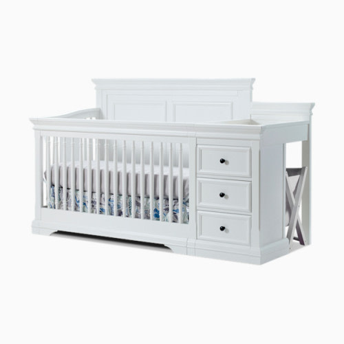 Portofino Crib & Changer - White