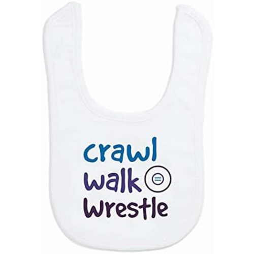 ChalkTalkSPORTS Wrestling Baby & Infant Bibs | Soft Microfiber Wrestle Baby Bibs