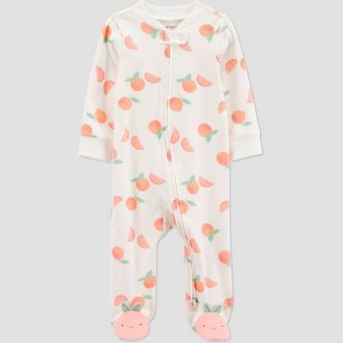 Carter's Just One You®️Baby Girls' Clementine Fruit Sleep N' Play - Orange 9M
