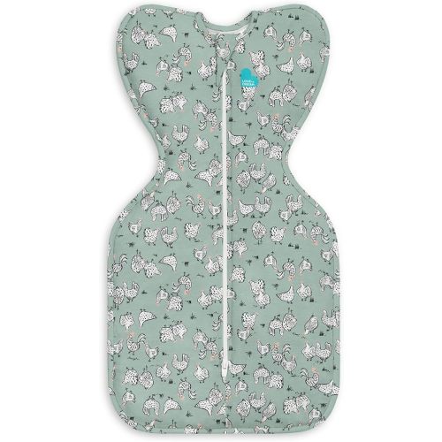 Swaddle UP, Baby Sleep Sack,Self-Soothing Swaddles for Newborns, Get Longer Sleep,Snug Fit Helps Calm Startle Reflex,New Born Essentials for Baby, 1.0 TOG, Medium 13-19 lbs,Chicken Run