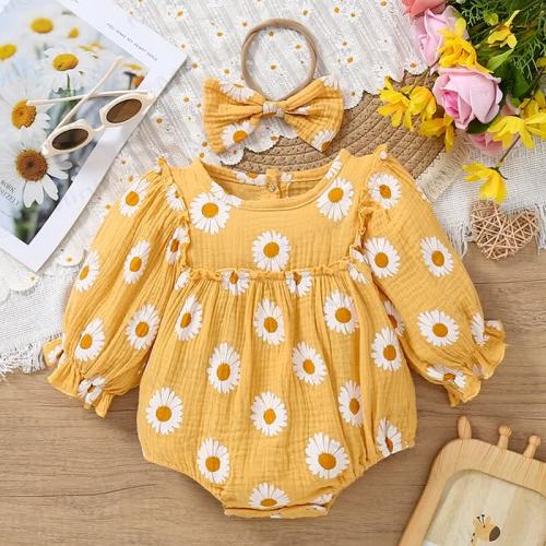Baby Daisy Bodysuit with Headband