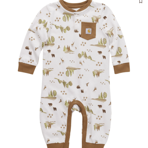 Carhartt Infant Boys' Tree Print Long Sleeve Onesie