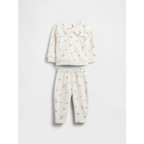 Baby VintageSoft Bow Outfit Set