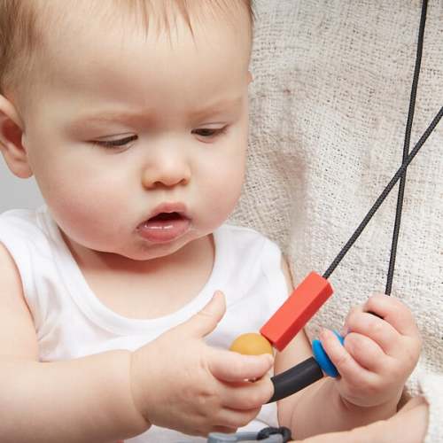 Primary Balance Teething Necklace - January Moon | Maisonette