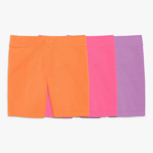 Kids bike short 3-pack | Cantaloupe Mix, Size 2