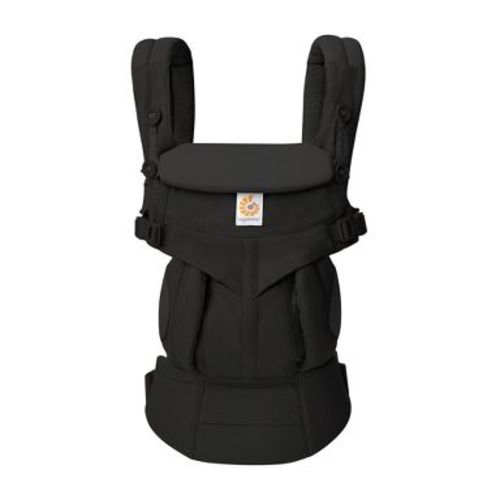 Ergobaby Omni Classic All Carry Positions Baby Carrier for Newborn to Toddler - Pure Black: Cotton, 45 lbs Max Capacity, Includes Removable Hood