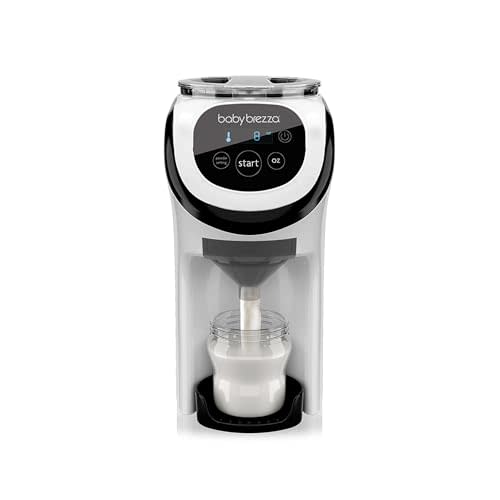 Baby Brezza Formula Pro Mini Baby Formula Mixer Machine Fits Small Spaces and is Portable for Travel– Bottle Makers Makes The Perfect Bottle for Your Infant On The Go, White