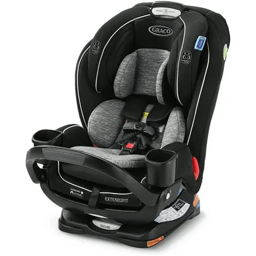Graco Extend2Fit 3 in 1 Car Seat Featuring Anti-Rebound Bar, Ride Rear Facing Longer, Up to 50 Pounds, Zane