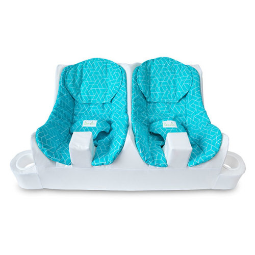 Extra Seat Inserts and Buckle Set - GEO Turquoise & White
