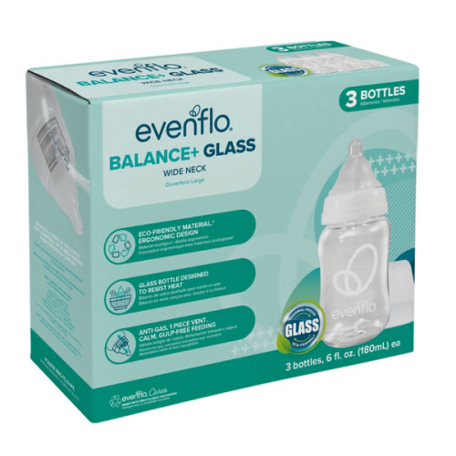 Evenflo Balance Glass Baby Bottles 6oz | glass baby bottles