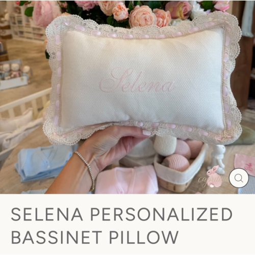 Selena Personalized Bassinet Pillow – Caprilina