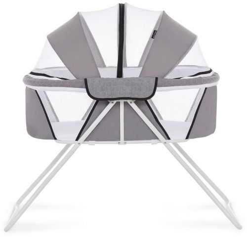 Dream On Me Day Dreamer 2-in-1 Portable Bassinet in Light Gray
