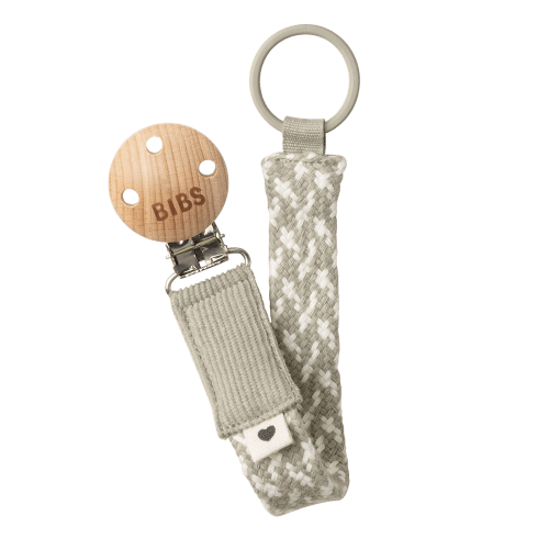 BIBS Pacifier Clip - Sand/Ivory: Elegant and Functional – Bibsworld store US