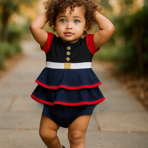 Licensed Marine Baby Girls Dress Blues