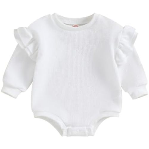 Baby Boy Girl Bubble Shirt Romper Outfit Short Sleeve Summer Bodysuit Top Newborn Oversized Crewneck Jumpsuit