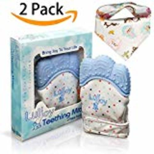 Teething Mittens for Baby, Mitten Teether Toy, Infant Teething Mitt Set, Cute Panda Teether, Pack of 2