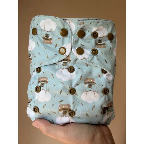 One Size Pocket Diaper- Adventure Bears