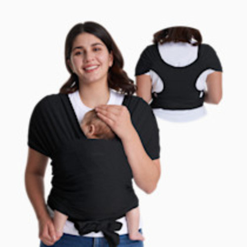 Momcozy Easy to Wear Hands Free - Baby Wrap Carrier - Black