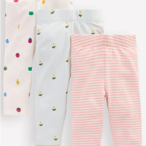 3-pack Cotton Leggings-Multi Daisy | Boden USA
