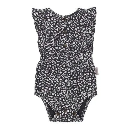 Chia Floral | Organic Muslin Ruffle Bodysuit – L'ovedbaby