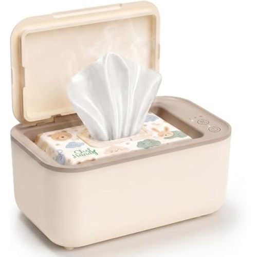 Chefhandy Baby Wipe Warmer & Wet Wipes Dispenser, 3-Mode Temperature Control, Large Capacity, Even Heating, Silent Operation for Babies & Adults, Yellow