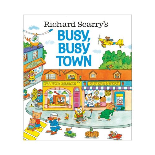 Richard Scarry's Busy, Busy Town ( Golden Look-Look Book) (Hardcover) by Richard Scarry