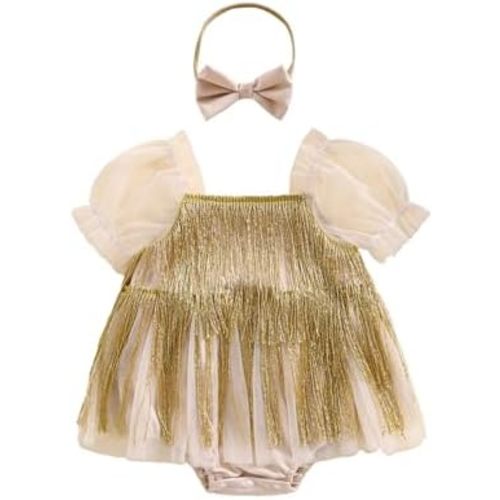 Sasaerucure Infant Baby Girl Summer Outfits Sleeveless Dress Romper Lace Tutu Onesie One Piece Ruffle Bodysuit