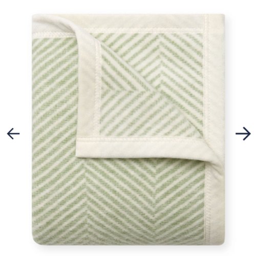Harborview Herringbone Sprout Green Mini Blanket