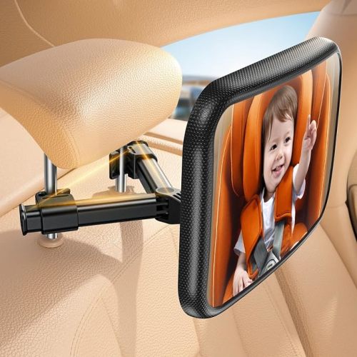 Lamicall Backseat Baby Car Mirror, Safe Never Shake & Fall, Wide Clear View
