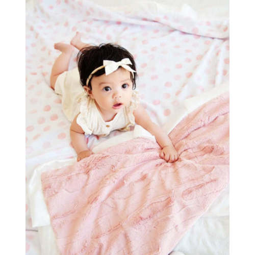 Blushing Dots Blanket | Minky Couture