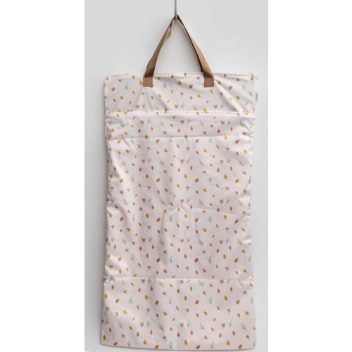 Large Zipper Hanging Wet Bag, Laundry Bag with Handles