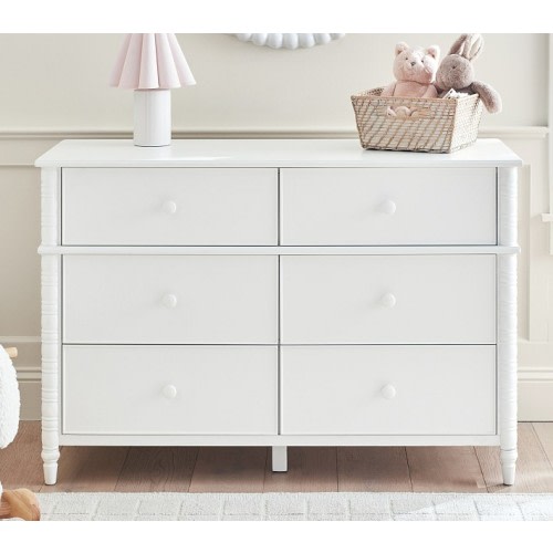Elsie 6-Drawer Dresser (49w x 20d")-SANDSTONE COLOR