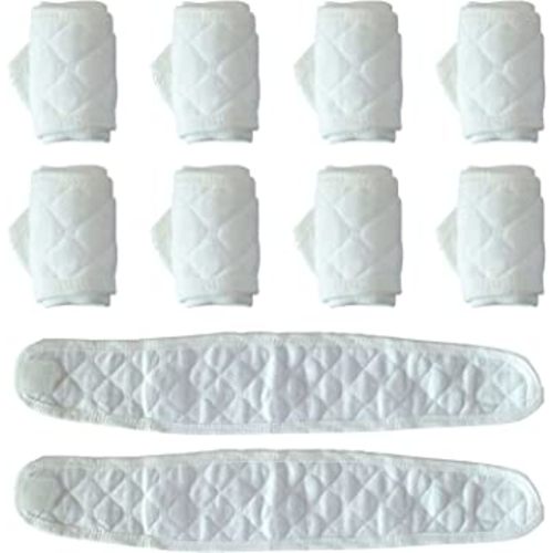 Topwon 10 Pcs Baby Belly Band Newborn Belly Binder Infant Umbilical Cord Band Belly Button Warp Registry Must Haves Gift Cotton