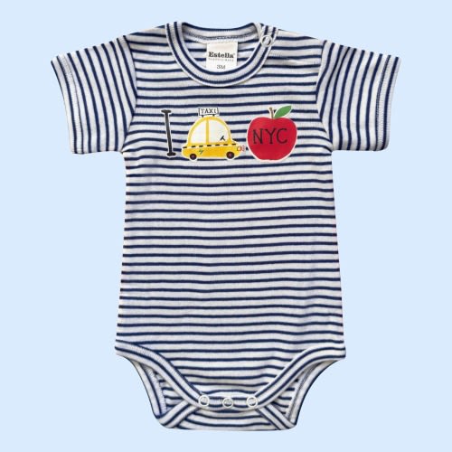 I Taxi NYC Organic Baby Onesie – Big Apple Style for Babies
