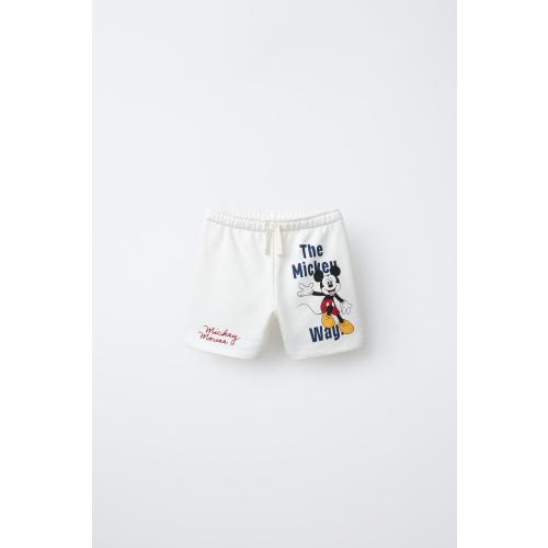 MICKEY MOUSE © DISNEY PRINT SHORTS - Oyster-white | ZARA United States