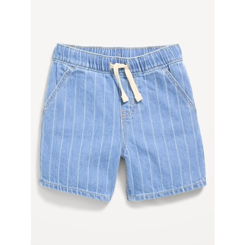 Baggy Pull-On Jean Shorts for Toddler Boys