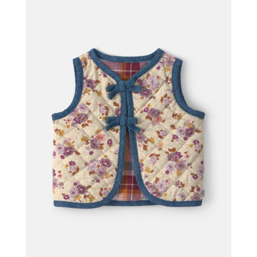 Baby Girl Floral Vest - Cream - OshKosh B'gosh | Carter's