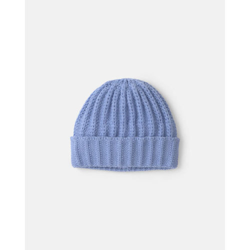 Baby Ribbed Beanie - Periwinkle Blue | Carter's