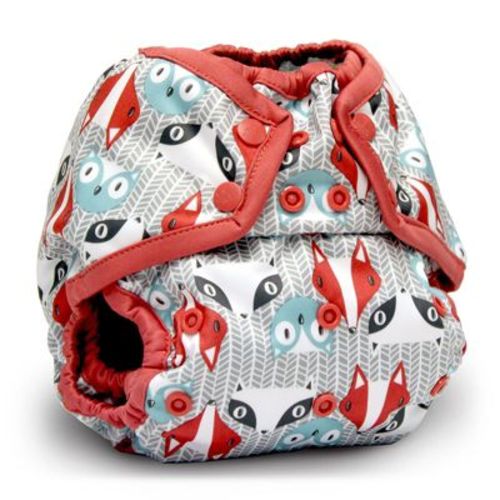 Kanga Care Rumparooz Double Leg Gusset Reusable Cloth Diaper Cover One Size Snap | Clyde Gray 6-35 lbs