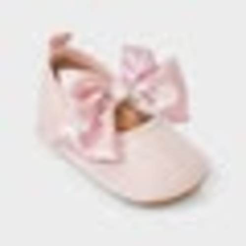 Baby Girls' Satin Bow Ballet Flats - Cloud Island™ Light Pink 9-12M