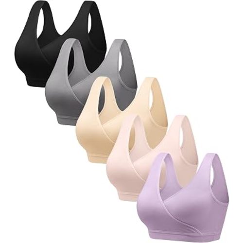 HBselect Maternity Nursing Sleep Bra for Breastfeeding Wireless Bralette