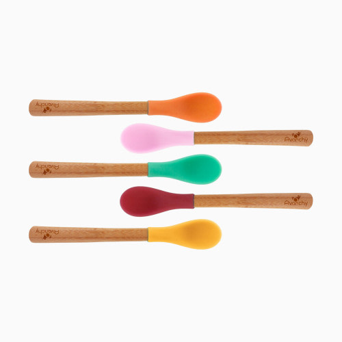 Bamboo Infant Spoons (5 Pack) - Assorted--No Blue